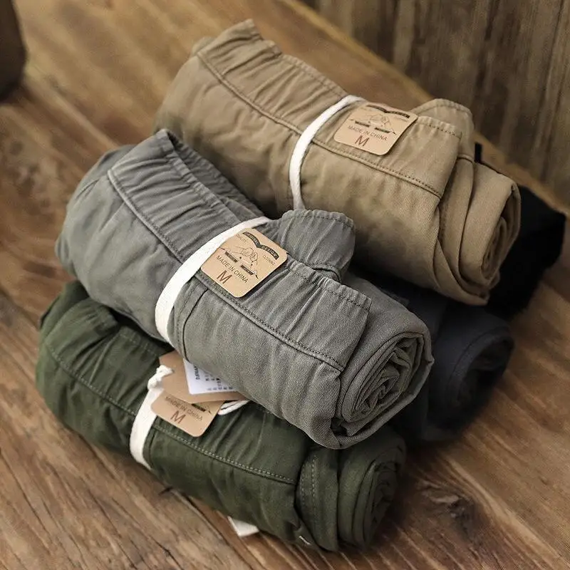 2021 Fashion Cargo Pants Men Cotton Joggers Retro Sports Loose Harem Trousers Male Tactical Streetwear Men's Clothing 5XL | Мужская