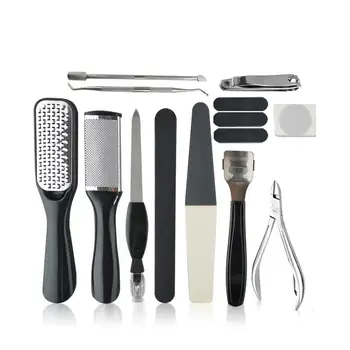 

1/15pcs Professional Foot Care Kit Pedicure Tools Set Stainless Steel Foot Rasp Foot Dead Skin Remover Clean Toenail Care Kit