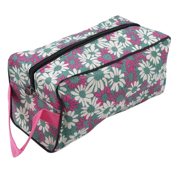 

Fashion Portable Waterproof Zipper Women Makeup Bag Fresh flower Print portable travel storage bagTravel Jewelry Cosmetic Bag