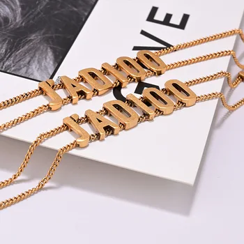 

Ancient Ways Female Personality Choker Double Chain Of Luxury Temperament Web Celebrity Clavicle Necklace Bracelet For Women