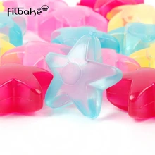 1 набор пластиковых кубиков льда в форме звезды в форме квадратов, форма для напитков, виски, вина или пива, разноцветный кубик льда, набор охлаждающих барных инструментов