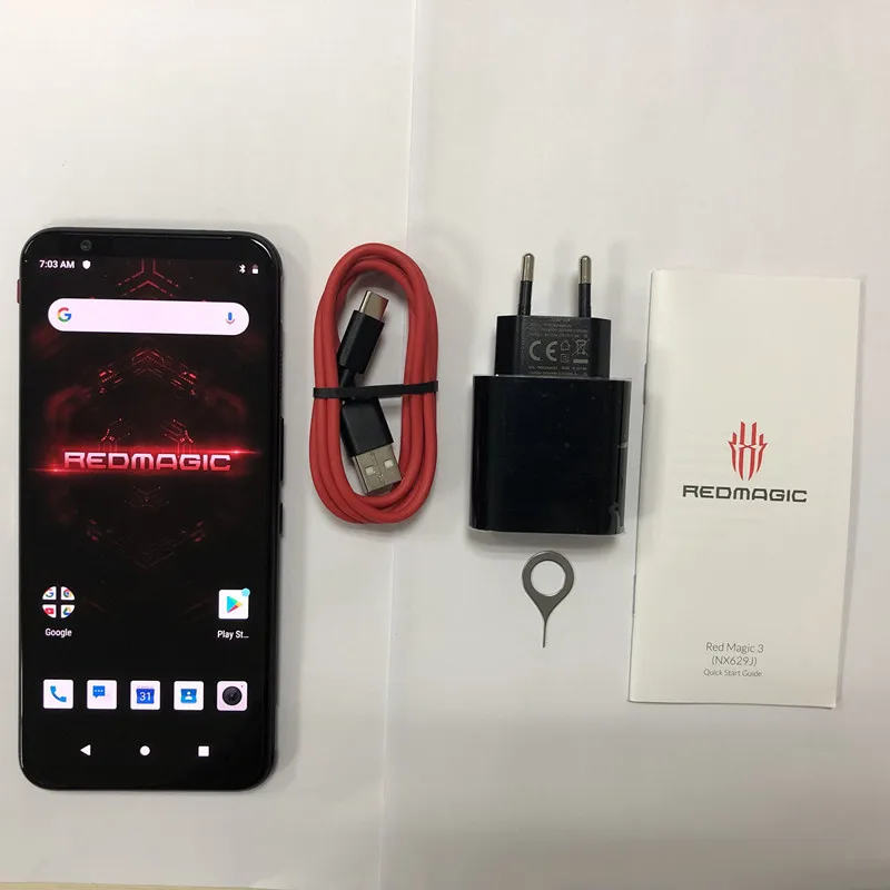 Мобильный телефон Nubia Red Magic 3, 8 ГБ, 128 ГБ, 6,65 дюймов, Snapdragon855, отпечаток пальца, передний, 5000 МП, задний, МП, мАч, игровой телефон, европейская версия