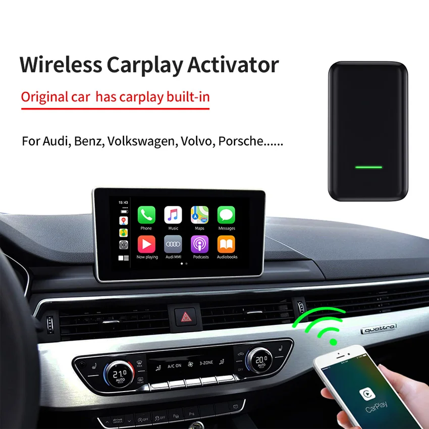 KANOR Apple CarPlay беспроводной активатор для Audi Porsche WV Volvo Авто подключение Carplay авто