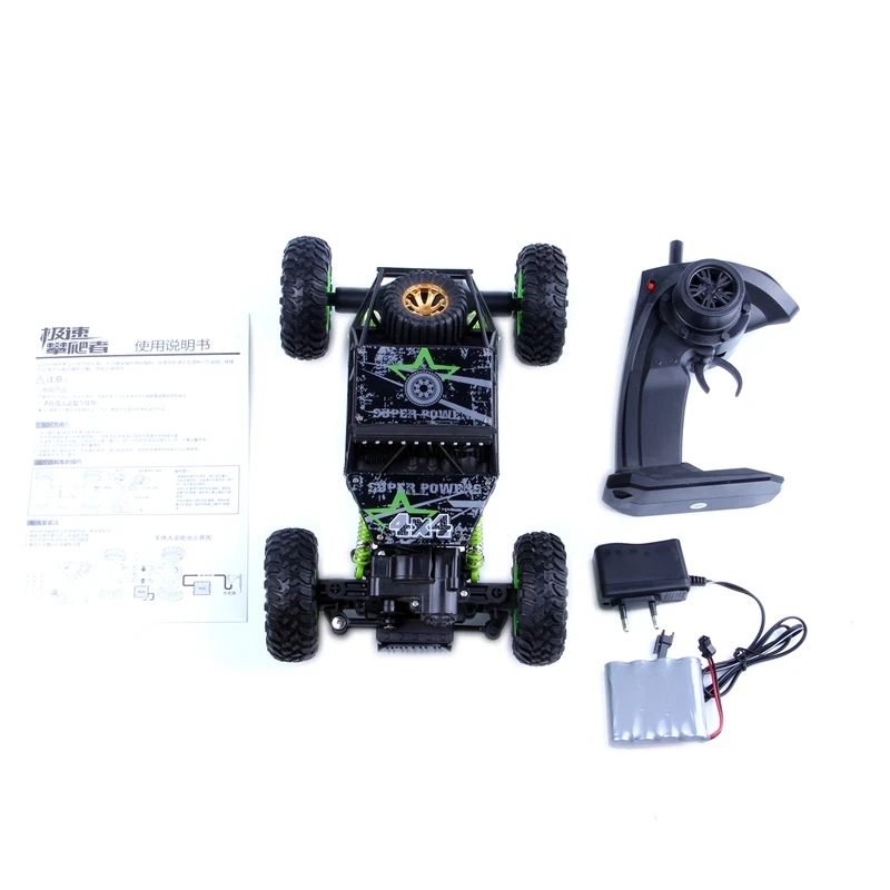 2,4 ГГц 1:18 масштаб 4x4 рок сканеры автомобиль RC Рок Гусеничный 4WD Внедорожный гоночный грузовик автомобиль игрушка, ЕС разъем