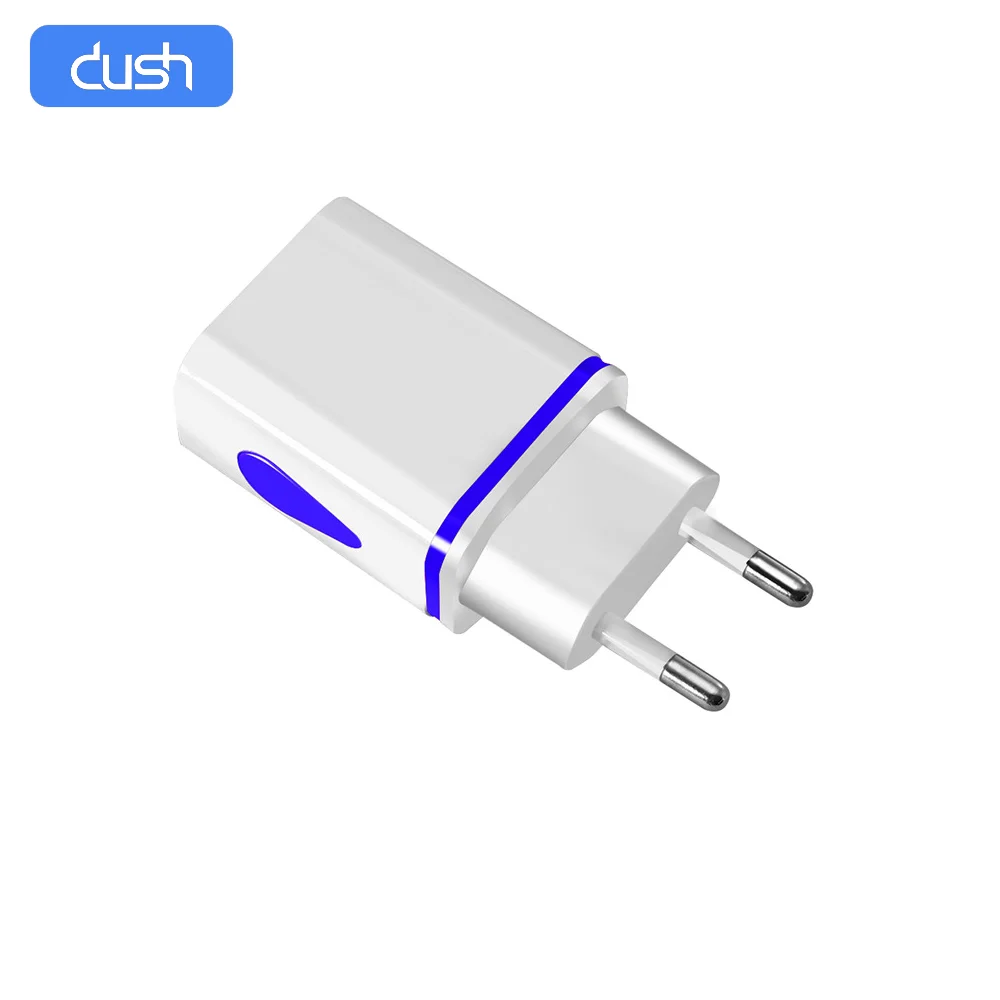 Быстрое зарядное устройство DUSH для телефона EU US 2 1a Зарядное USB портативное