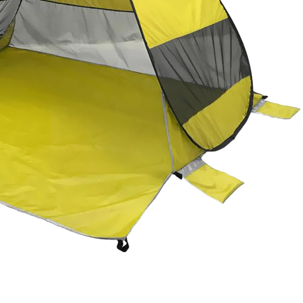Outdoor Camping Beach Tent Sun Shelter Anti UV Canopy Vented Sunshade for Family Picnic 2-3 Person with Carry Storage Bag