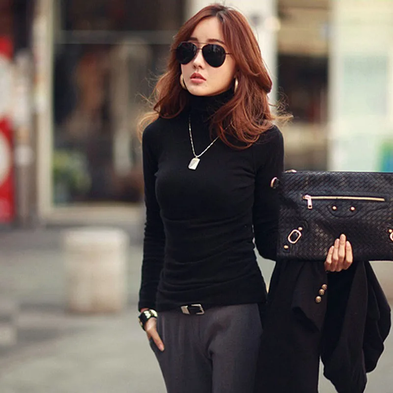 O Fashion Solid Colors Women T shirts 