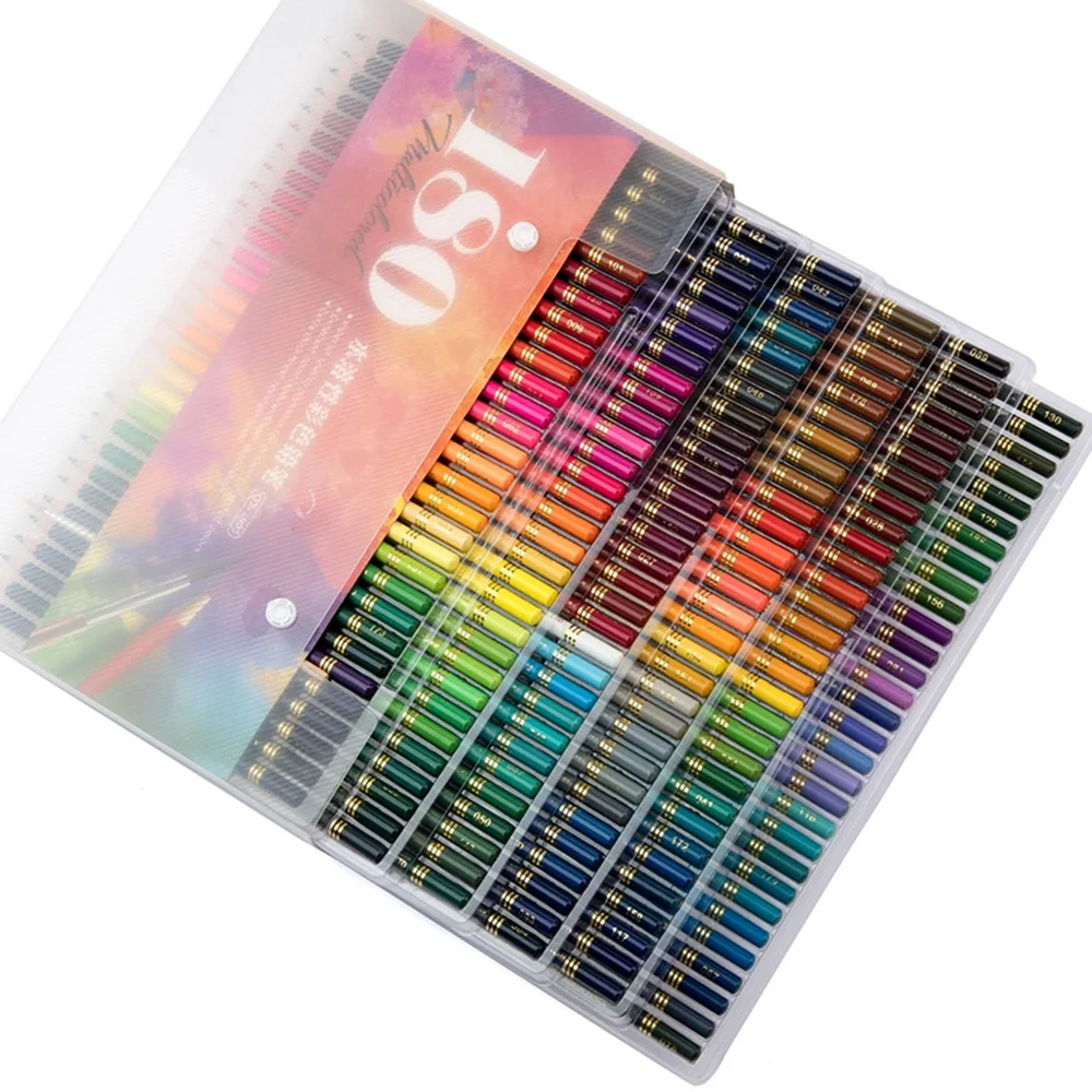 Goedkoop 180 Houten Kleurpotloden Set 2B Olie Kleurrijke Pen voor Kid Professionele Schilderij Tekening Briefpapier Regenboog Kleur Pen Levert