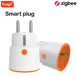 Prise intelligente Tuya Zigbee 3,0, 16a 3680W, avec télécommande, fonctionne avec Alexa et Tuya Hub 