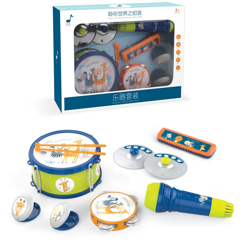 Игрушки Ударные Игрушки Обучающие и образовательные Музыкальные инструменты музыкальные игрушки для детей барабанная установка Обучающие игрушки инструменты музыкальные инструменты