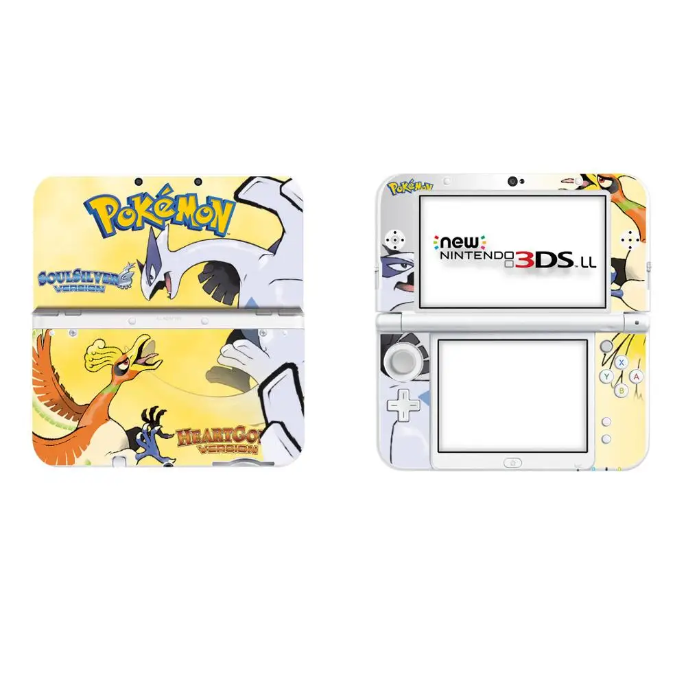 Pokemon Go Пикачу полное покрытие наклейка Кожа Наклейка для NEW 3DS XL Скины Наклейка s для NEW 3DS LL виниловая Защитная Наклейка - Цвет: DSLL0006