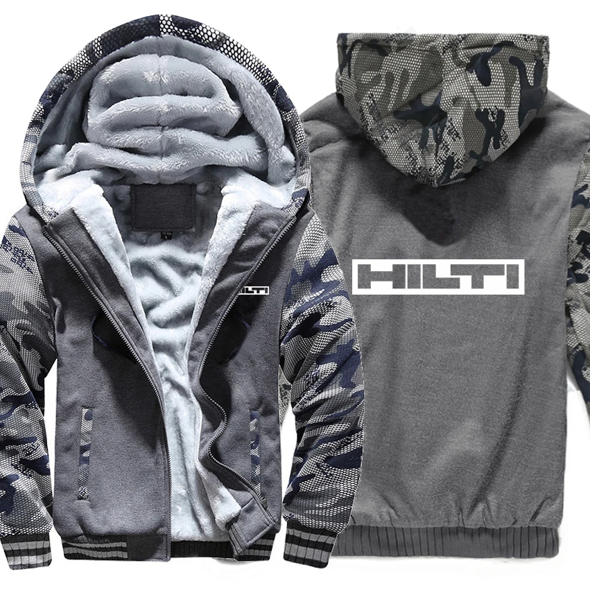 Hilti Machine толстовки зимняя камуфляжная куртка с рукавами мужские флисовые Hilti инструменты толстовки