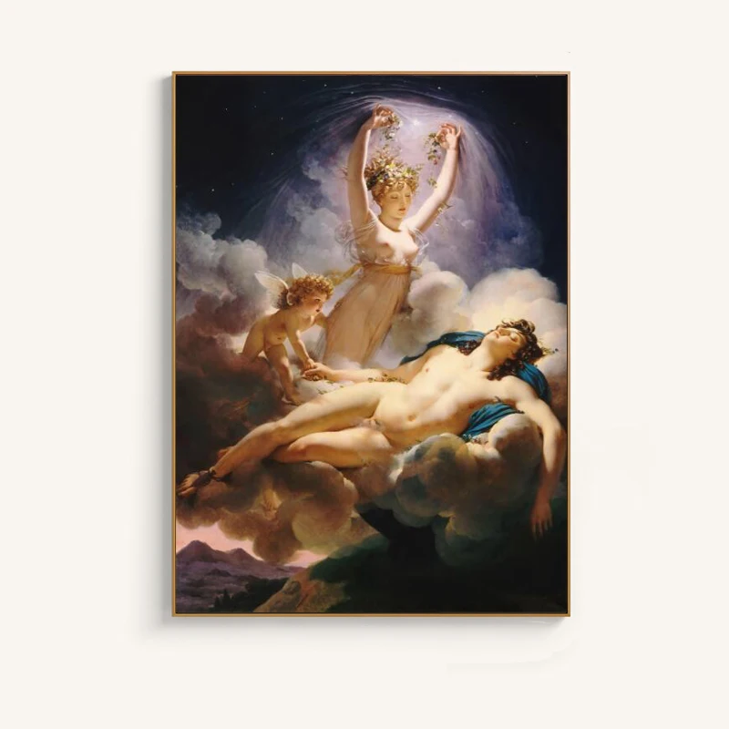 Aurora and Cephalus by Pierre Guérin Oil Painting Printed on Canvas