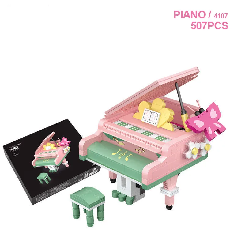 

Mini piano, violin, building block small granule building block, adult decompression children's girlfriend's holiday gift