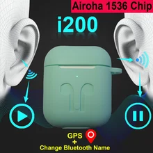 I200 TWS 1:1 Air2 gps расположение для IOS всплывающее отдельное использование беспроводные наушники QI Беспроводная зарядка PK i10 i1000 i2000 i500 tws