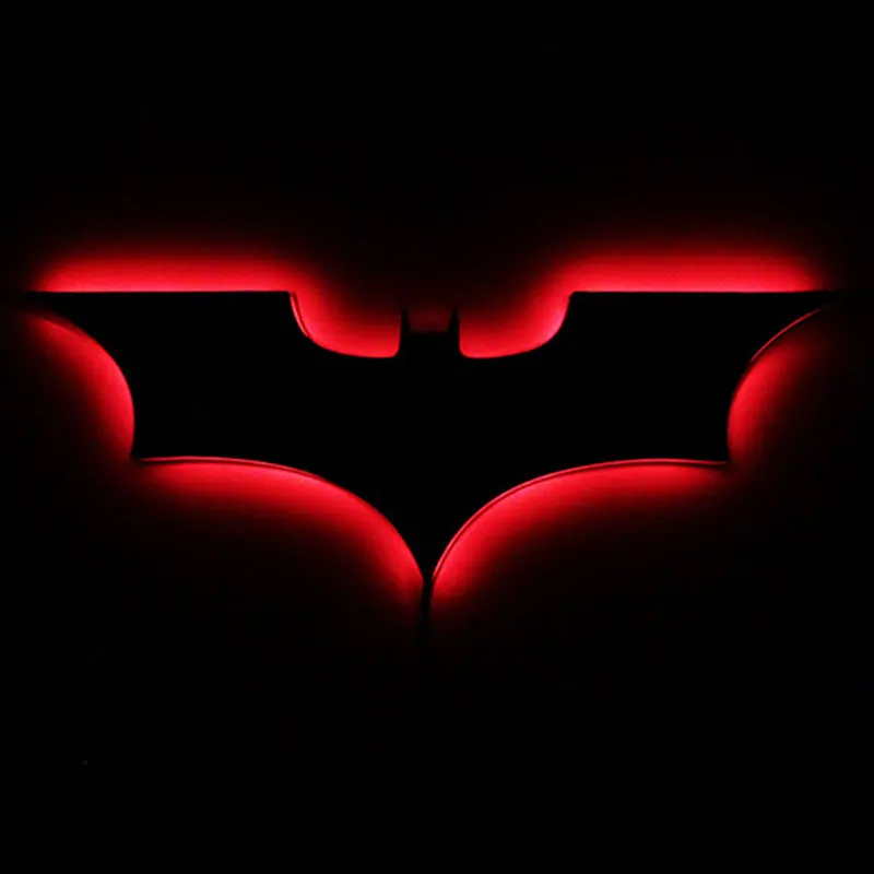Светодиодный настенный светильник 3D Бэтмен светодиодный ночник USB или батарея 16 цветов Изменение светодиодное декоративное освещение Lampara для дома с управлением