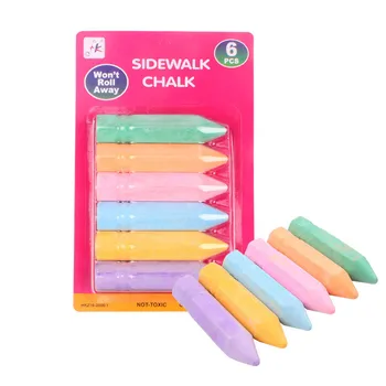 

Dustless Chalk Children Kids Pavements Sticks Assorted Colours Art Floor Chalks For School Education Accessories Kid Chalk Pen