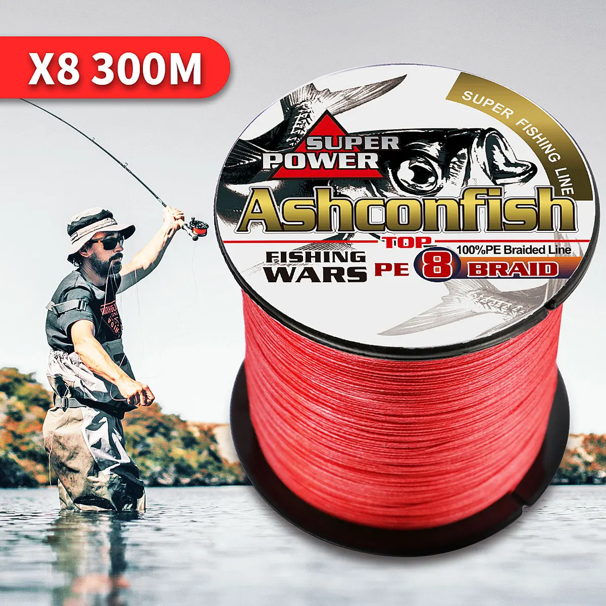 Леска рыболовная плетеная 300 м 8 шт. 6 0 1 фунтов|braided line|fishing lineline 300m |