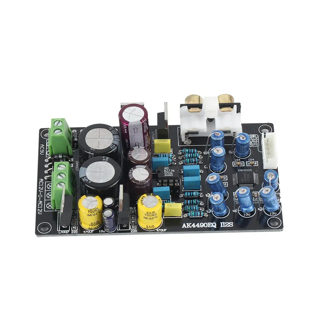 

Upgraded version of Assembled hifi AK4495EQ SEQ II2S DAC board support 32BIT 768K decoder op amp AD827, LT1963-3.3