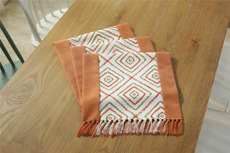 Bohemian Table Runner Vintage Long Desk Runners for Wedding Party Tablecloth With Tassels Home Decor