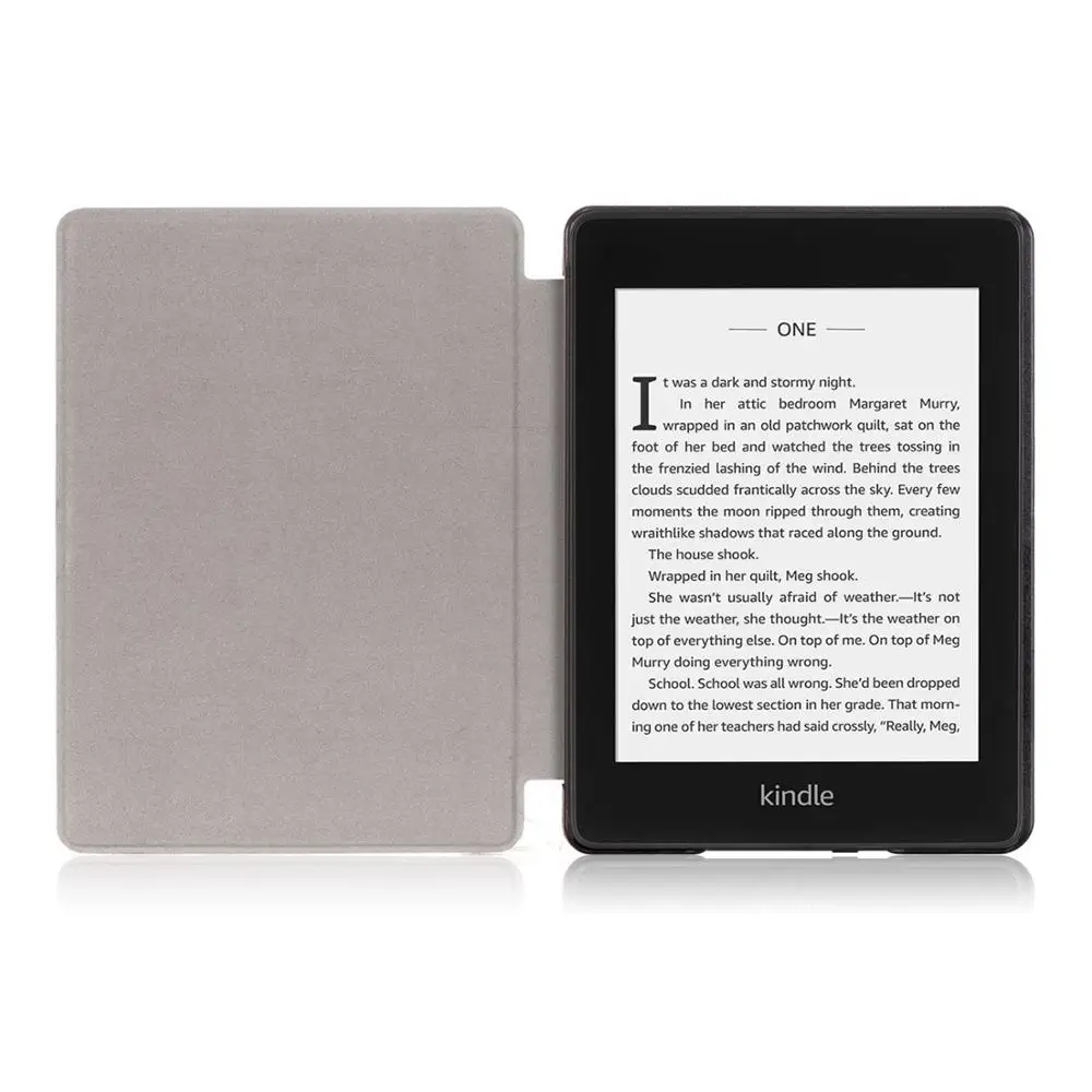 Тонкий кожаный чехол с принтом GLIGLE для Kindle Paperwhite 4 2018 Ereader защитный всего