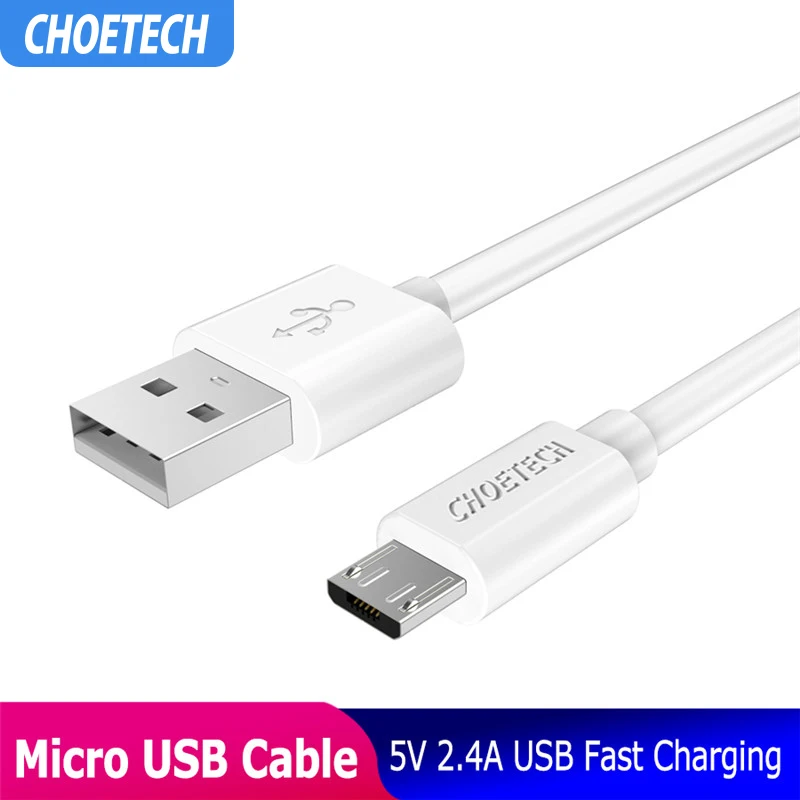 CHOETECH Micro Usb кабель 5 в 2.4A USB Быстрый синхронизации данных и зарядки для Samsung Huawei Xiaomi