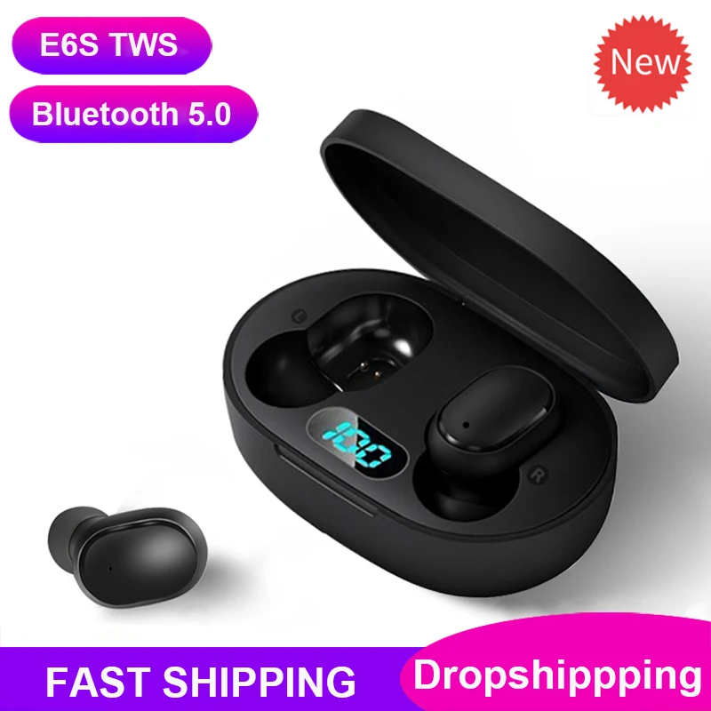 Wireless Headphones Bluetooth Earphone Handsfree 5 0 TWS Stereo Earbuds with Charging Case LCD Display for Airdots Dropshipping