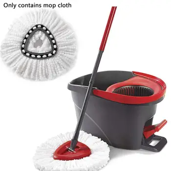 

1pc Replacement Microfiber Mop Heads Superfine Fiber Clean Absorbent Replacement Yarn Twist Easy Spinning Head Mop Cotton O1K1