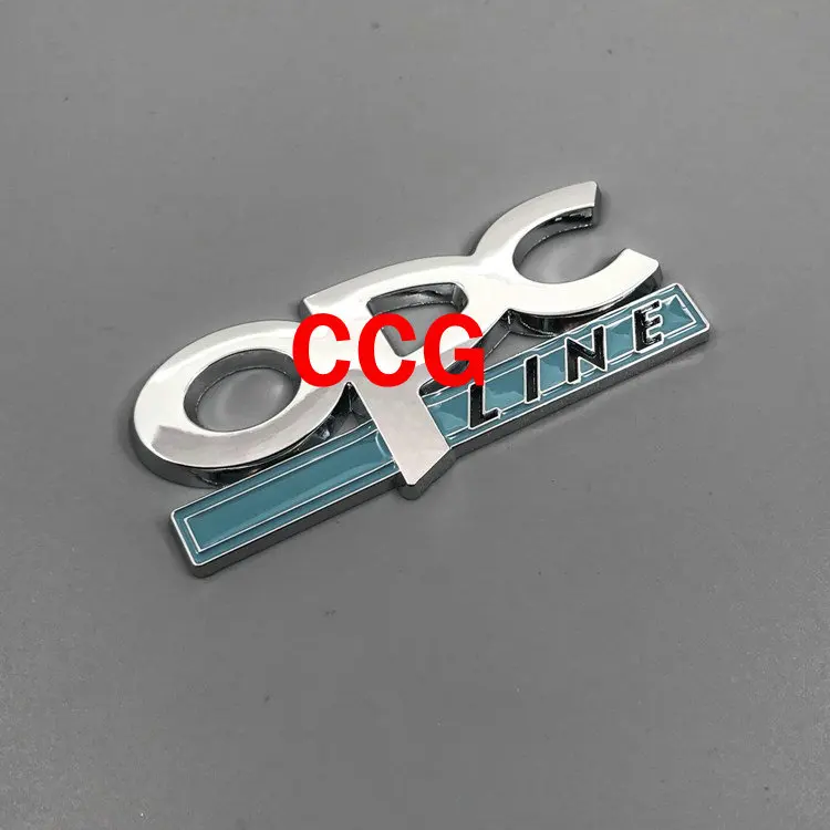 20 шт. 3D металлические Opel OPC линии автомобиля логотип сбоку значок креативное украшение задний багажник эмблема стикеры наклейки черный и серебристый стиль