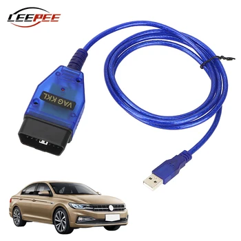 

LEEPEE Car Accessories OBD2 USB Diagnostic Cable Scanner VAG COM 409 KKL Scan Tool Interface For VW Audi Seat Volkswagen Skoda