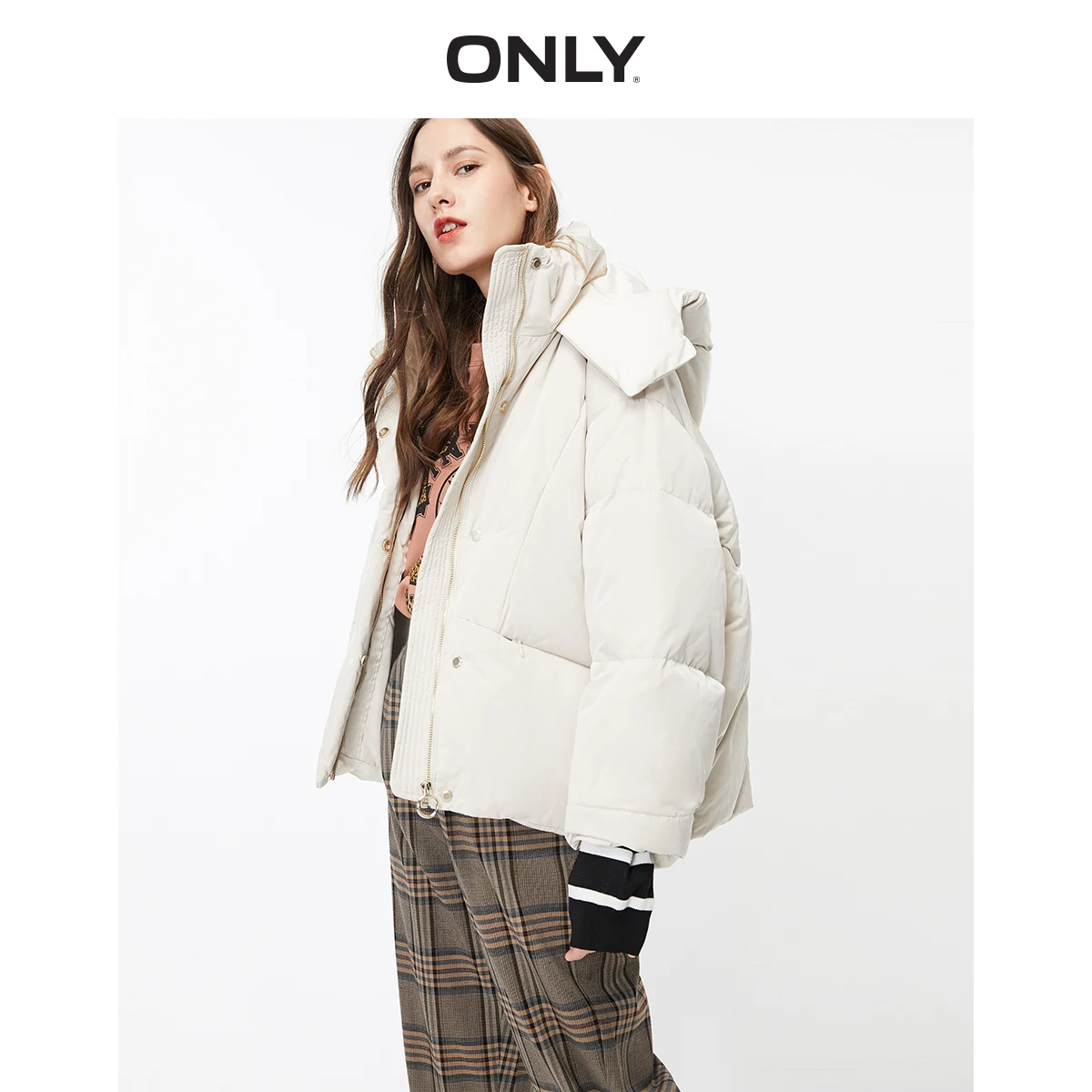 

ONLY Autumn Winter ONLY Winter Loose Fit Short Down Jacket | 119323507