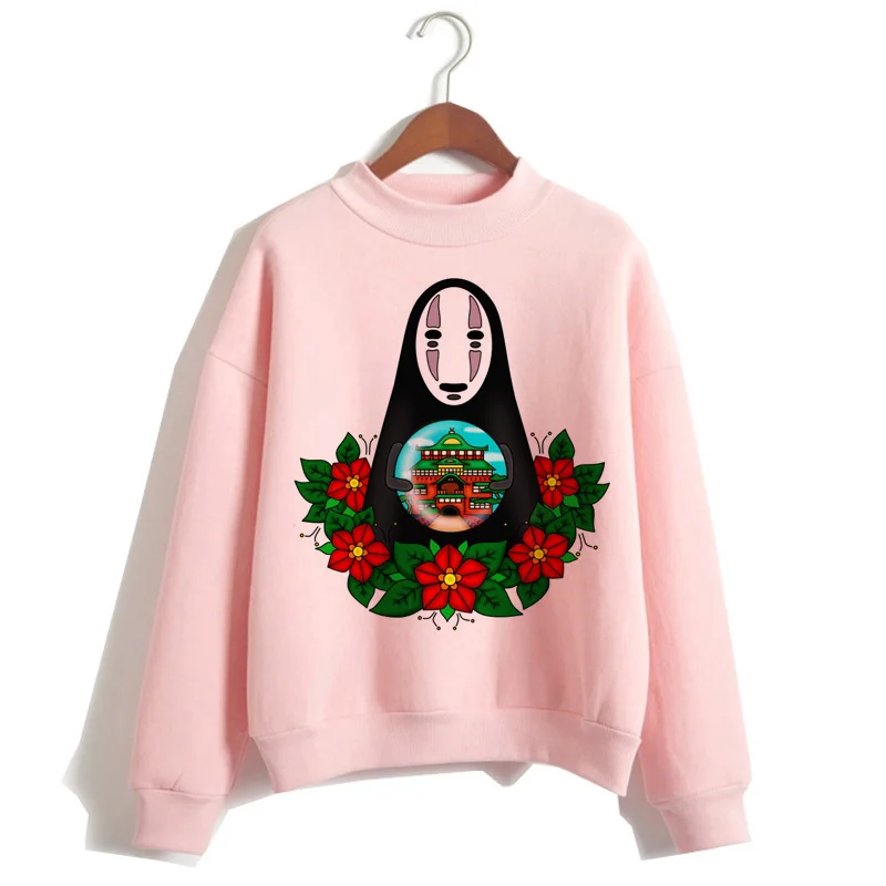 Totoro Унесенные спирали harajuku толстовки для женщин мультфильм одежда толстовка капюшон ulzzang Забавный с капюшоном Женский полиэстер негабаритных - Цвет: 767