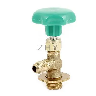 

Screw on Design Cap Gold Tone Metal R134 Refrigerant Can Tap Valve Opener