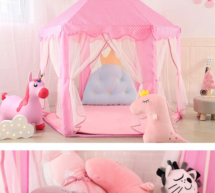 Princess Tent Game House Hexagonal Children Indoor Castle Non-GIRL'S Pajama Small House Boy Toy Tent