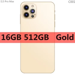 Smartphone I13 Pro Max 10 Core 6.7 Inch Global Version 5G 16GB 512GB Android 10 Celular 5800mAh Cellphone Mobile Phone Unlock 4G