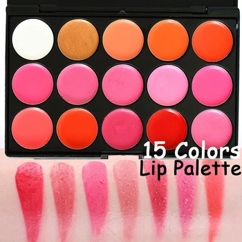 

Matte Lipstick Palette Waterproof Nutritious Red Pink Lips Makeup Long Lasting Brand Lipstick Makeup Palette 15 Colors Cosmetics