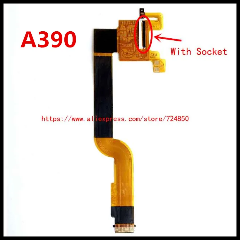 

New LCD Flex Cable For SONY DSLR- A330 A380 A390 Digital Camera Repair Part + socket
