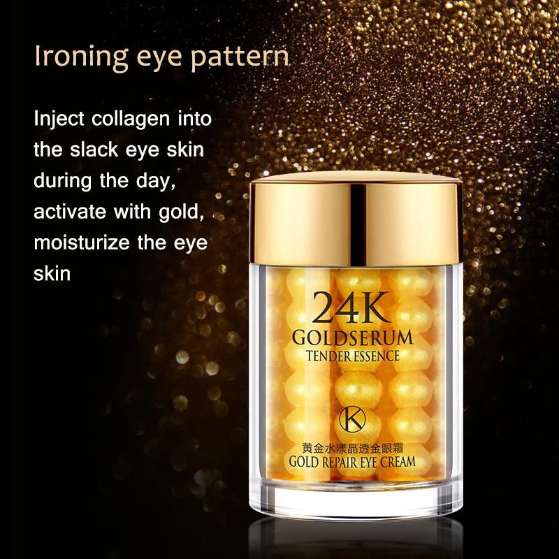 Gold Eye Cream Anti Wrinkle Anti aging Hydrate Dry Skin Remover Dark Circles Eye Care Against 2