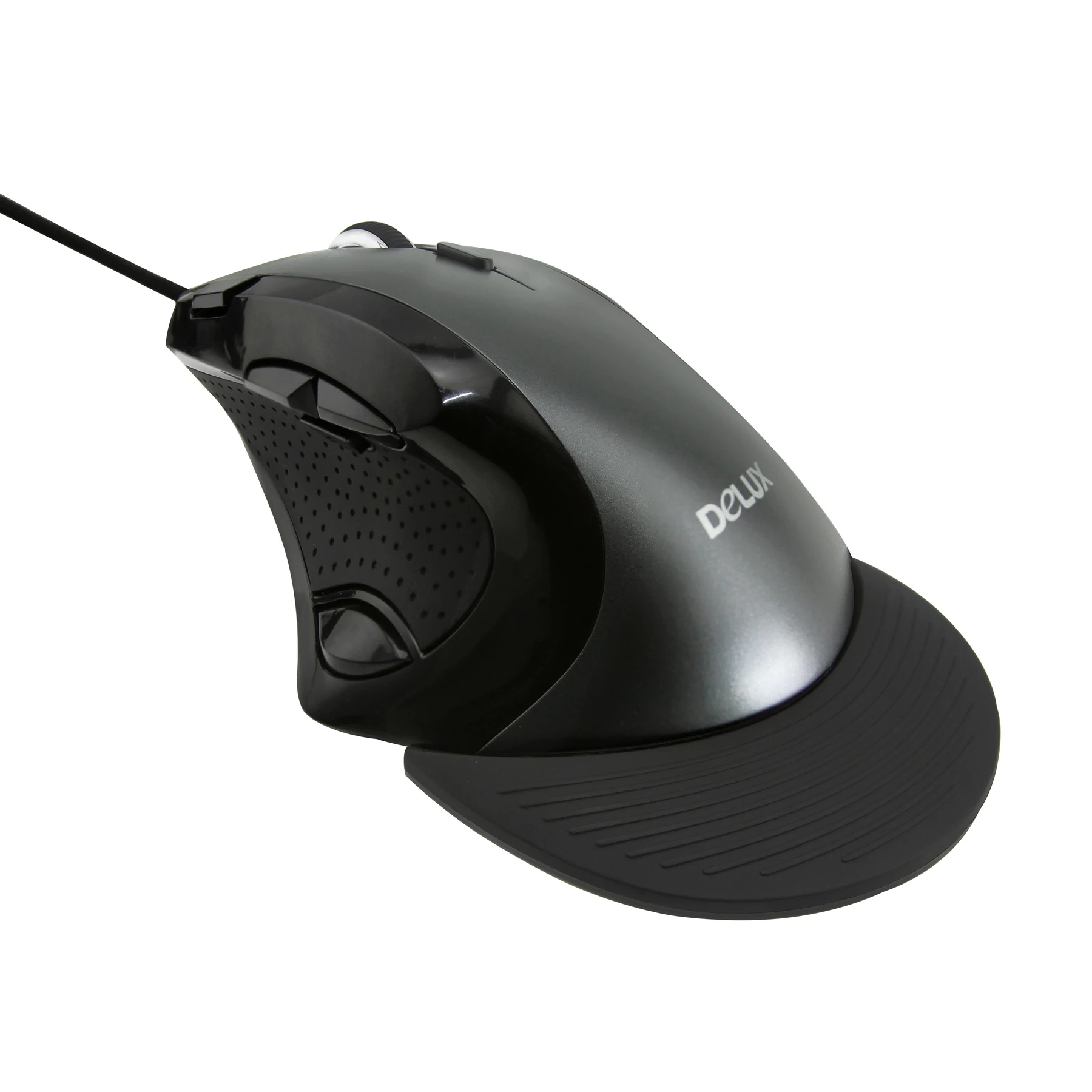 Delux M910BU Вертикальная компьютерная мышь 3D USB Оптический, эргономический проводной игровая мышь 9 Кнопок 3200 dpi Мыши для ПК настольного ноутбука