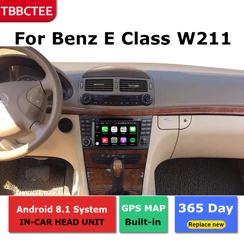 2 Din Android радио, Bluetooth, GPS навигация wifi стерео видео для Mercedes Benz E Class W211 2002~ 2009 Автомобильный мультимедийный плеер