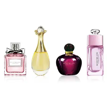 

Maycreate 4 in 1 Brand Perfume Set Long Lasting Parfum for Women Elegant Refreshing Fruit Fragrance Spray Bottle Female Perfume