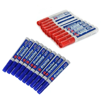 

20 Pcs for Office Home School Whiteboard Pen :10 Pcs Erasable Whiteboard Marker Red Pencil & 10 Pcs Felt Marker Marker Pen Erasa