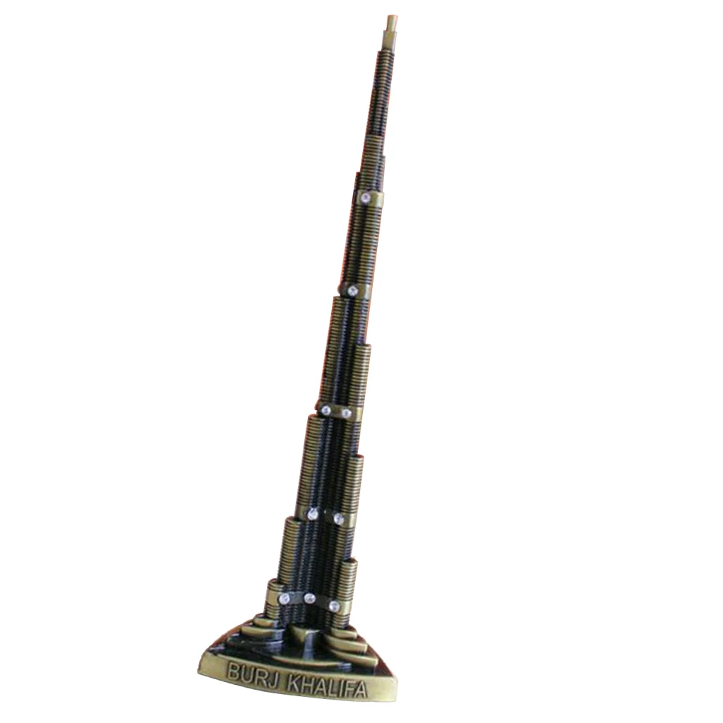 22cm Burj Khalifa Statue Famous Modern Architecture Model Famous Building in The World Bedroom Tabletop Decoration Souvenir Gift