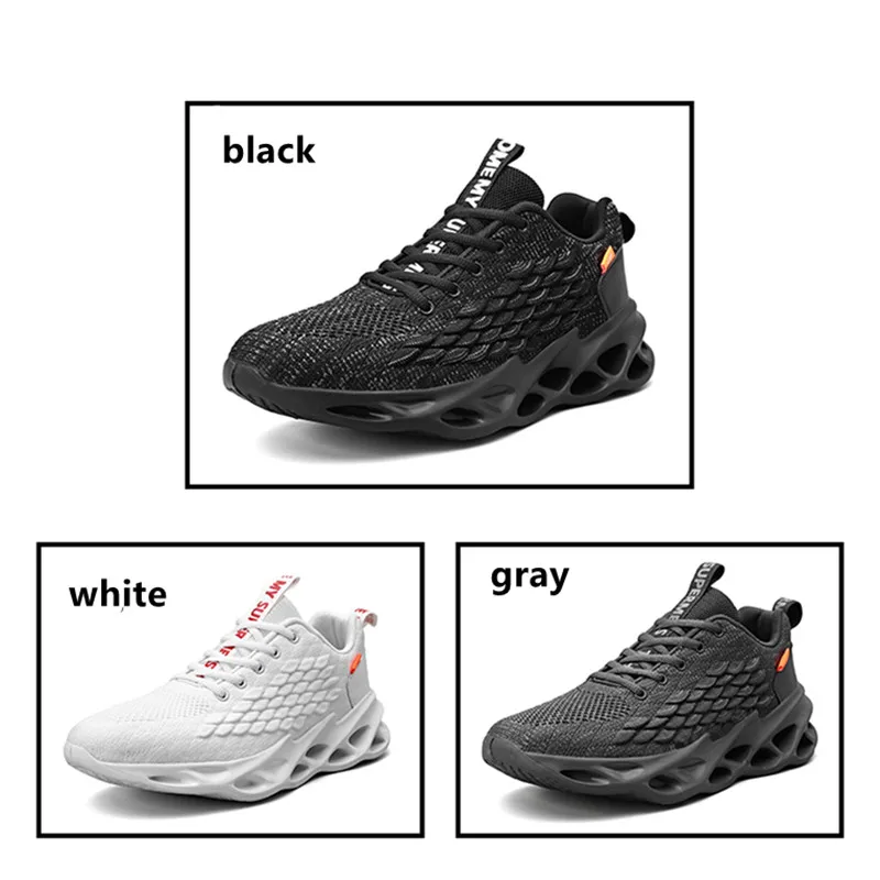 SMS Men Sneakers Zapatilla Running Shoes Outdoor Breathable Mesh Men Blade Sport Lace Up Light Walking Jogging Shoes Footwear