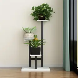 Support de plantes en forme de T, support de fleurs à trois couches, support de Pot de fleurs en fer, organisateur de présentation de jardinières, décoration de jardin balcon 