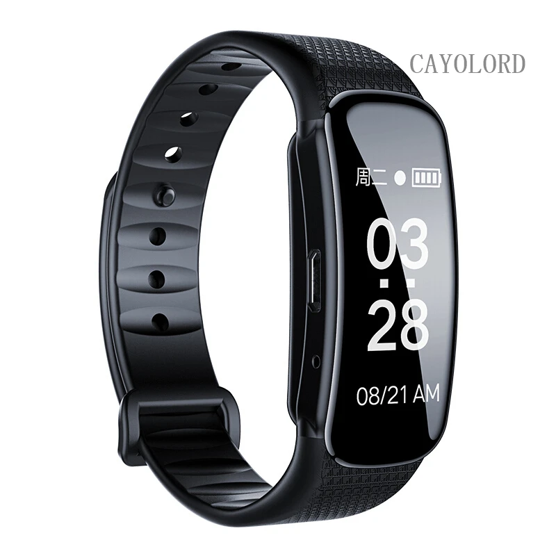 

Professinal HD Voice Audio Recorder Long Time Recording Smart Watch Band Bracelet Wristband Smartwatch Men Adults 128GB