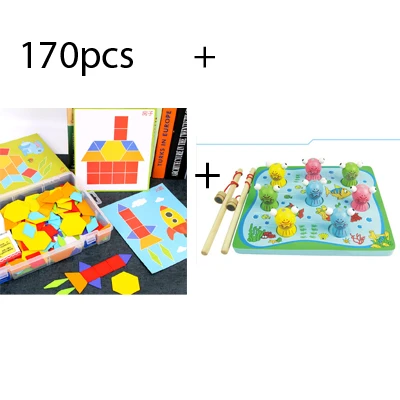 3D Пазлы для детей Детские игрушки brinquedos Маша и Медведь принцесса игрушки для детей Детские игрушки развивающие Puzles - Цвет: Яркий