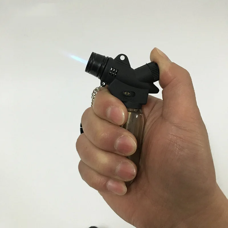 Струйная Бутановая горелка ветрозащитная Зажигалка для сигар и труб газовый