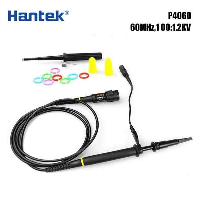 Hantek P4060 1 100 Alta Tensión 2KV 2000V 60MHz osciloscopio sonda 100X BNC universal osciloscopio sonda Hantek P4060 1 100 Alta Tensión 2KV 2000V 60MHz osciloscopio sonda 100X BNC universal osciloscopio sonda