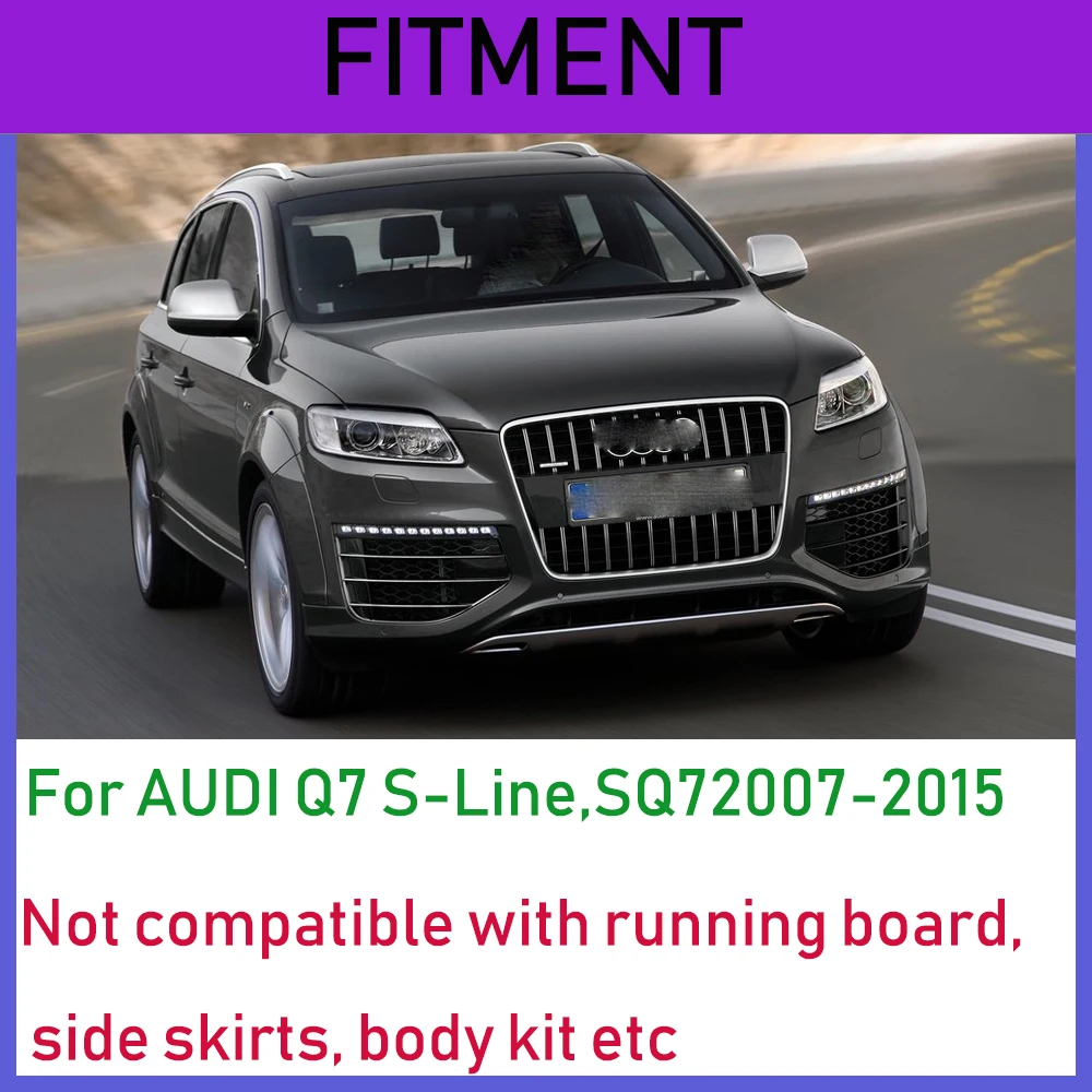 Автомобильные передние и задние брызговики для Audi Q7, Спортивная модель 2007-, брызговики, аксессуары, брызговики для автомобиля, стильные крылья, 1 комплект брызговиков